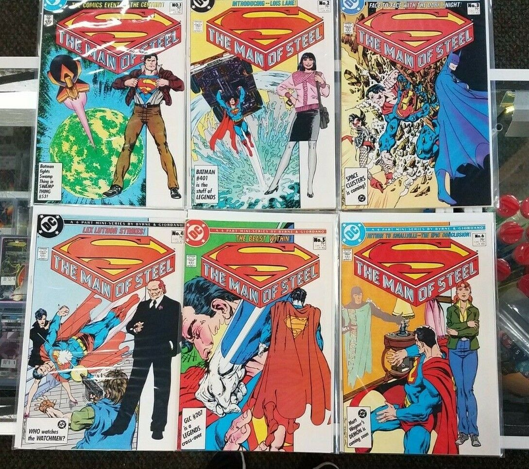 DC Superman The Man of Steel issues 1-6 (1 2 3 4 5 6) 1986 1987