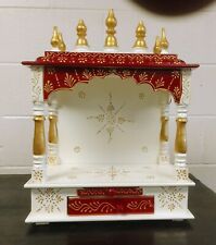 Ships from USA: Wood Altar Temple Mandir Pooja Ghar Mandap for Worship picture