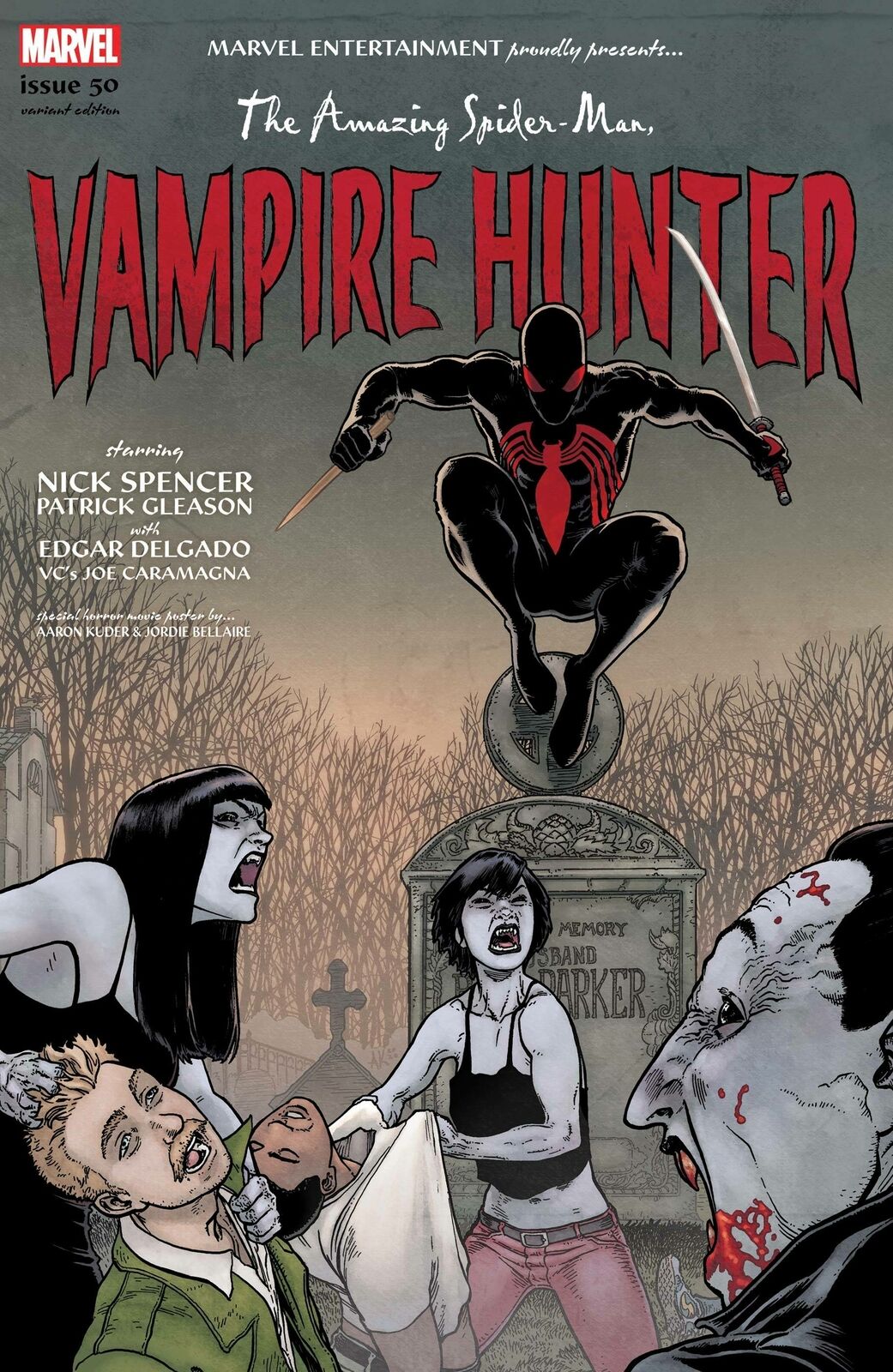 Amazing Spider-Man #50 Aaron Kuder Vampire Hunter Horror Variant 10/14/20 NM-