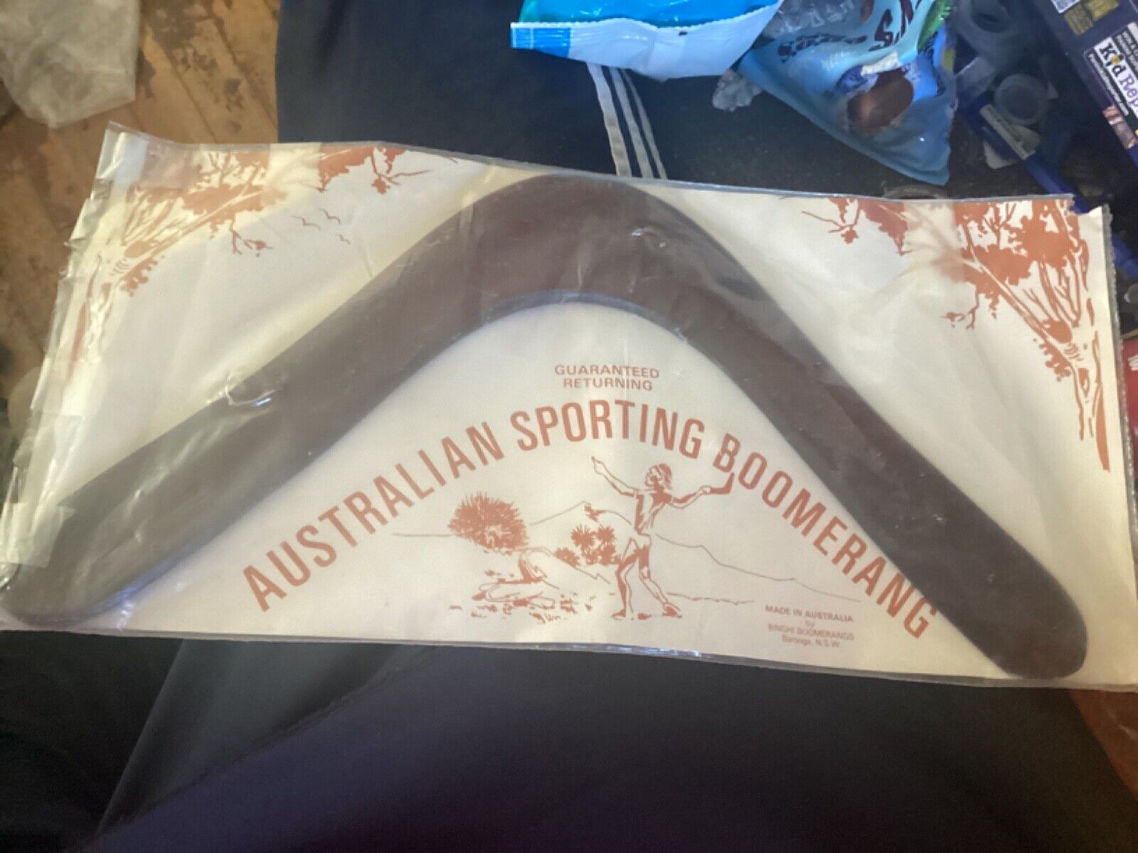 Vintage sealed New Australian Sporting Boomerang