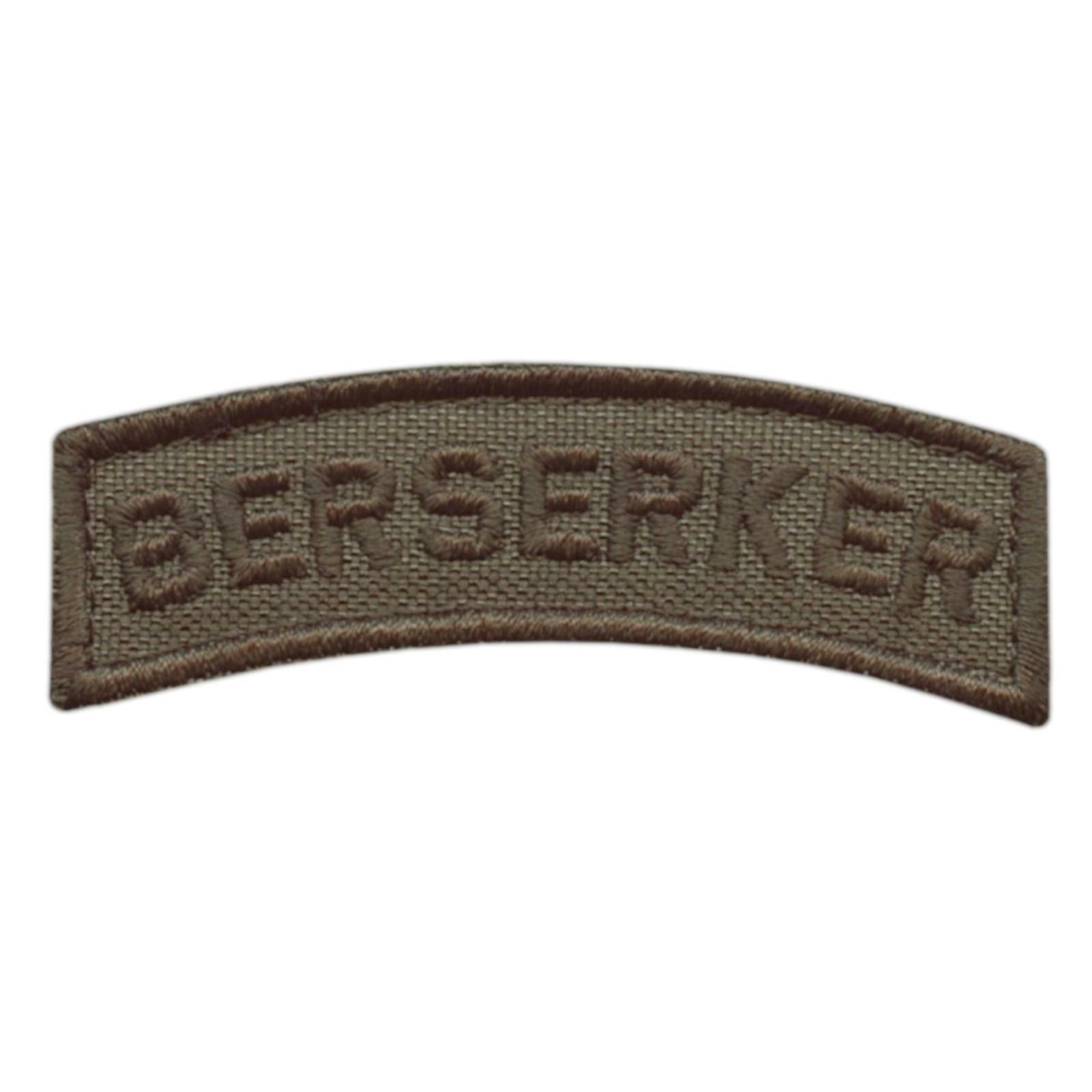 berserker tab ranger green embroidered viking norse morale fastener patch