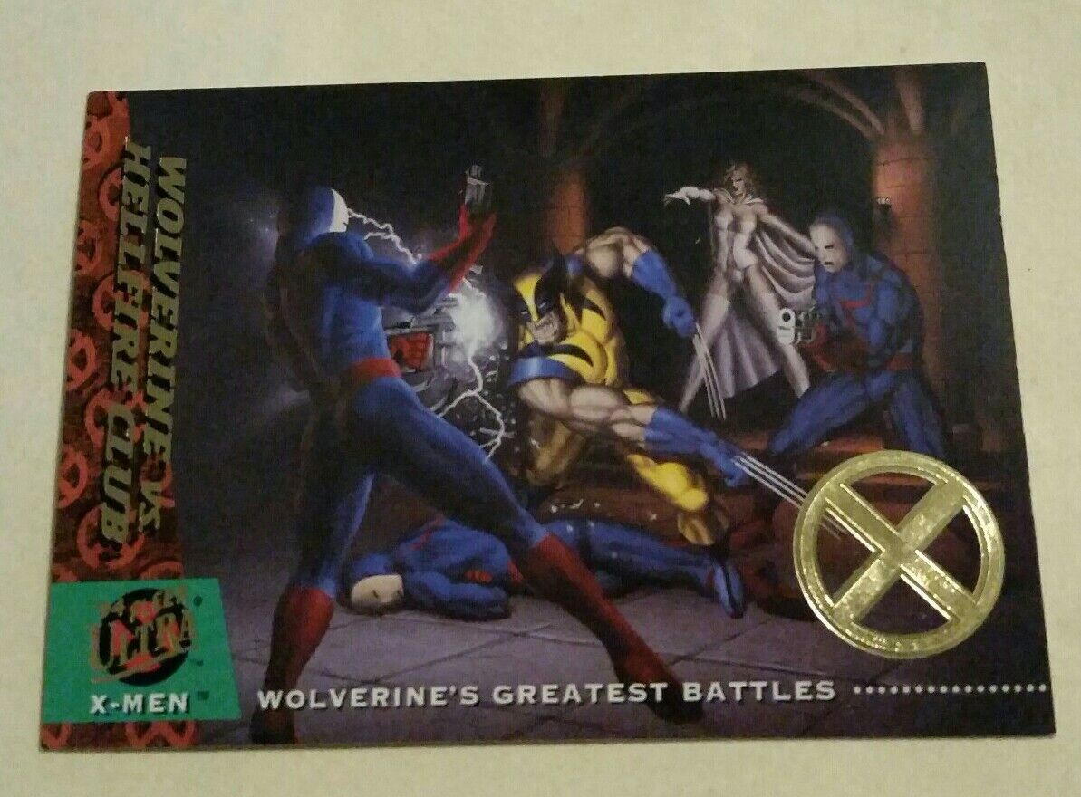 2018 Fleer Ultra X-Men 1994 Buybacks 44/50 #144 Wolverine vs Hellfire Club