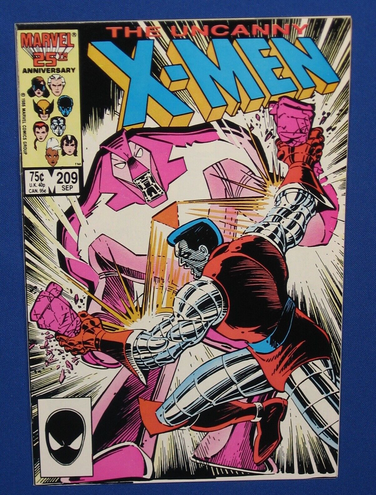 Uncanny X-Men #209 Comic Book 1982 Marvel Collosus Nimrod Hellfire John Romita