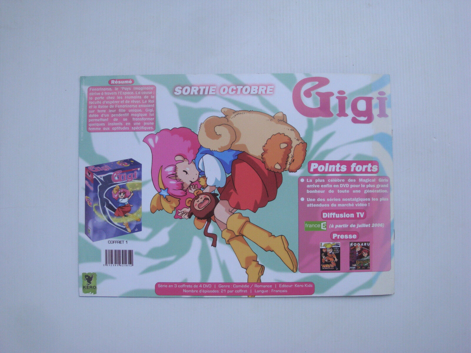 Catalogue DVD Series Animated Gigi Minky Momo Megaman Jem Oiver Twist Ipp