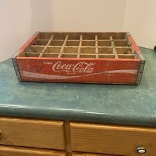 Vintage Coke Coca Cola Wooden Crate 1976 Temple Chattanooga 24 Slot  *Bold Color picture
