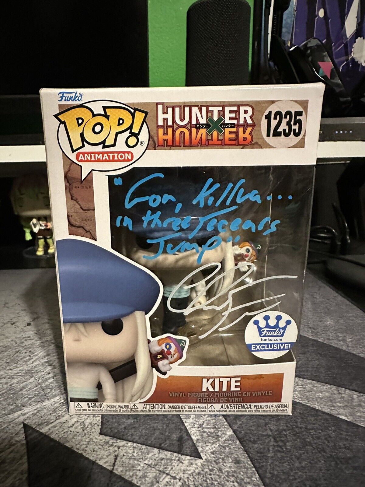 Hunter X Hunter Kite Funko Signed By Bill Rogers