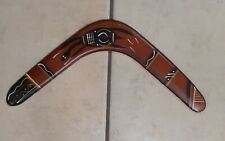 Bunabiri Souvenir Boomerang 16” Decorated By Australian Aboriginals By Hand X150 picture
