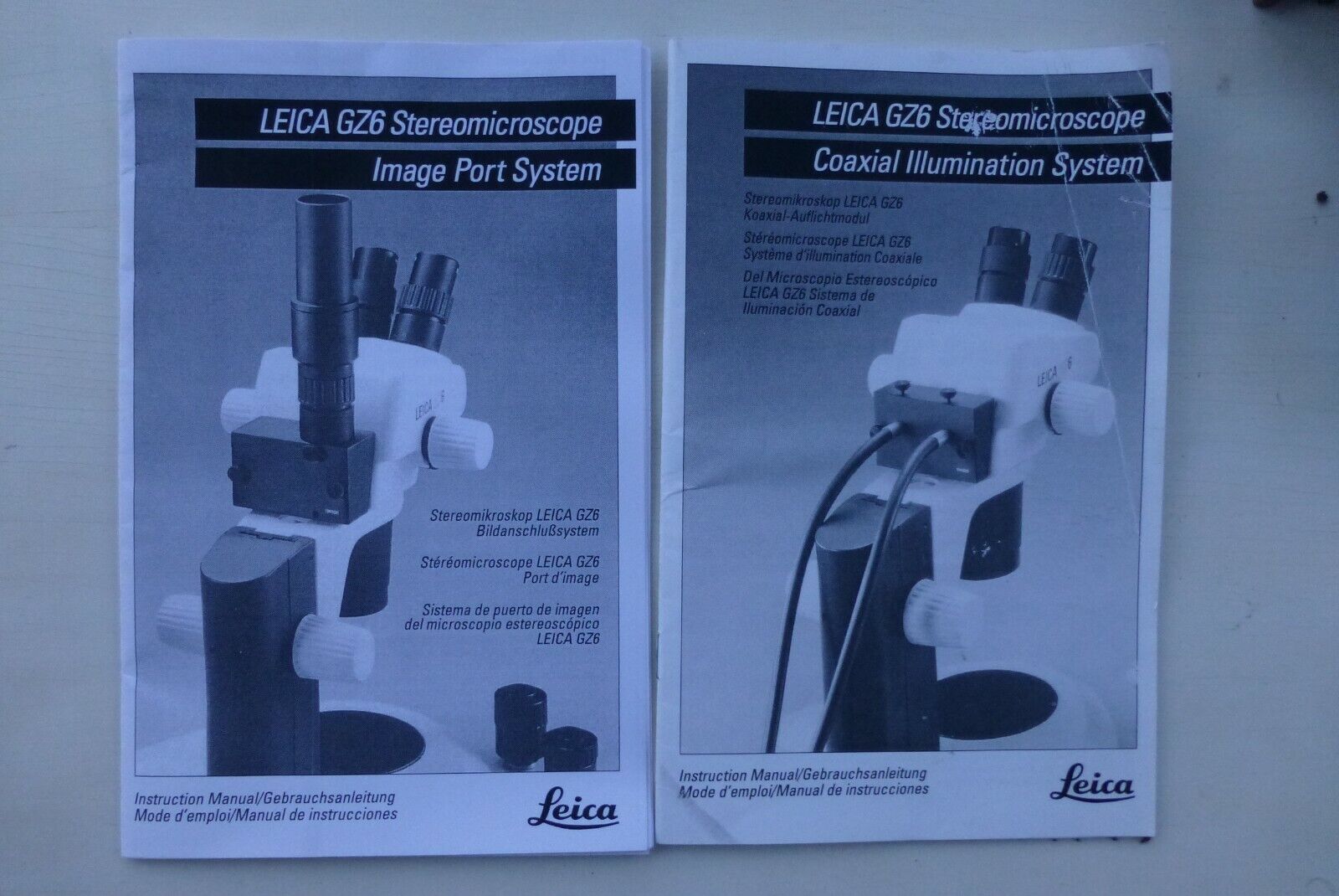 Leica Stereo Zoom Microscope GZ6 Coaxial Illumniation Block Fiber Optics MANUAL