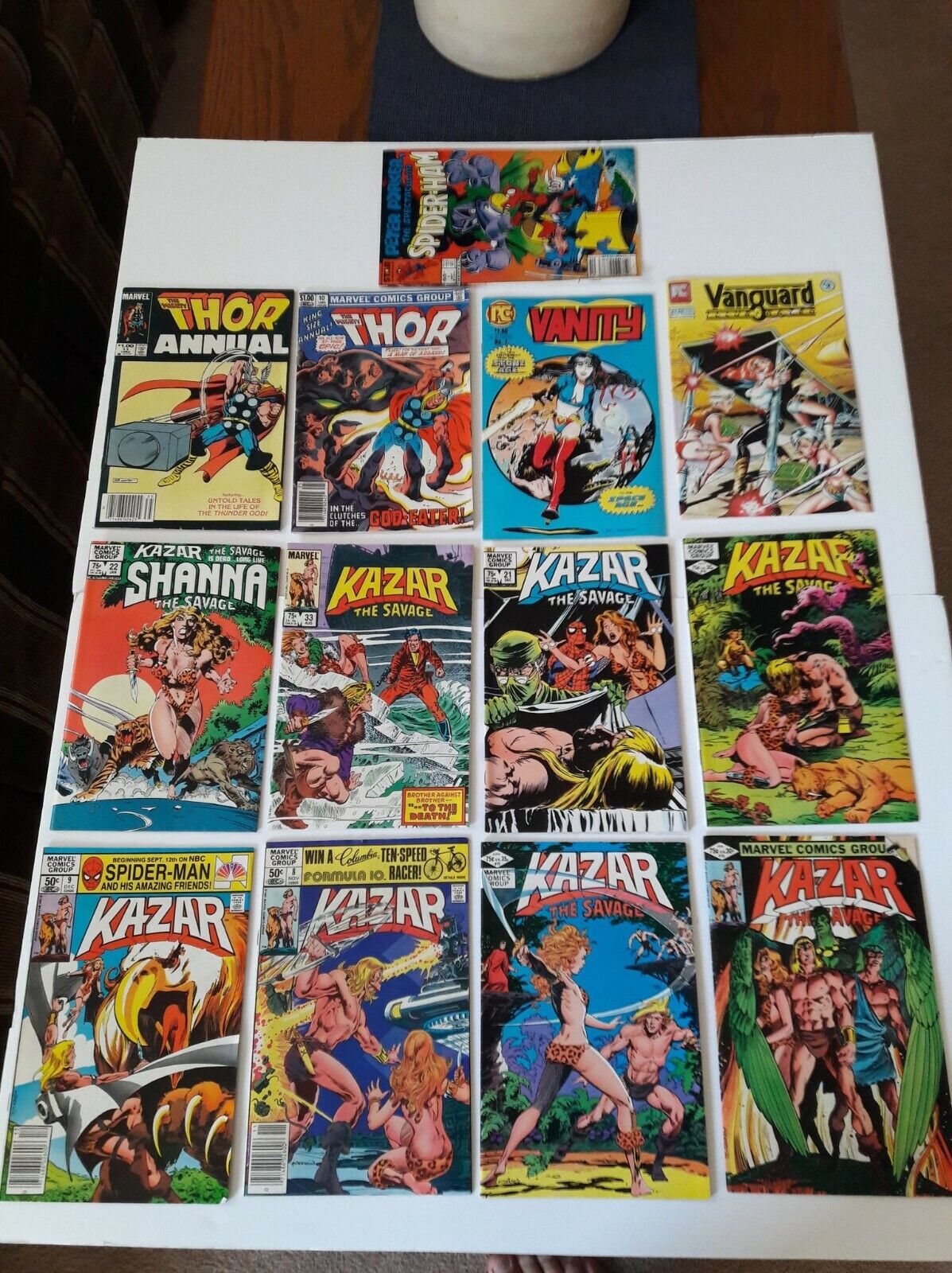 Ka-Zar 8 Issues, Thor-2 Issues Annuals, Vanity #1, Vanguard #2, SpiderHam #1lot 