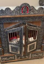 Oxidized Handcrafted Hindu temple for home/Pooja Ghar/Mandir with doors/mantap picture