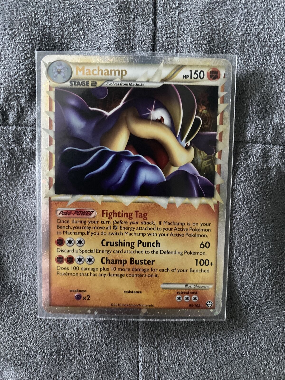 Machamp (Prime) - 95/102 - Ultra Rare NM/Mint HGSS - Triumphant Pokemon