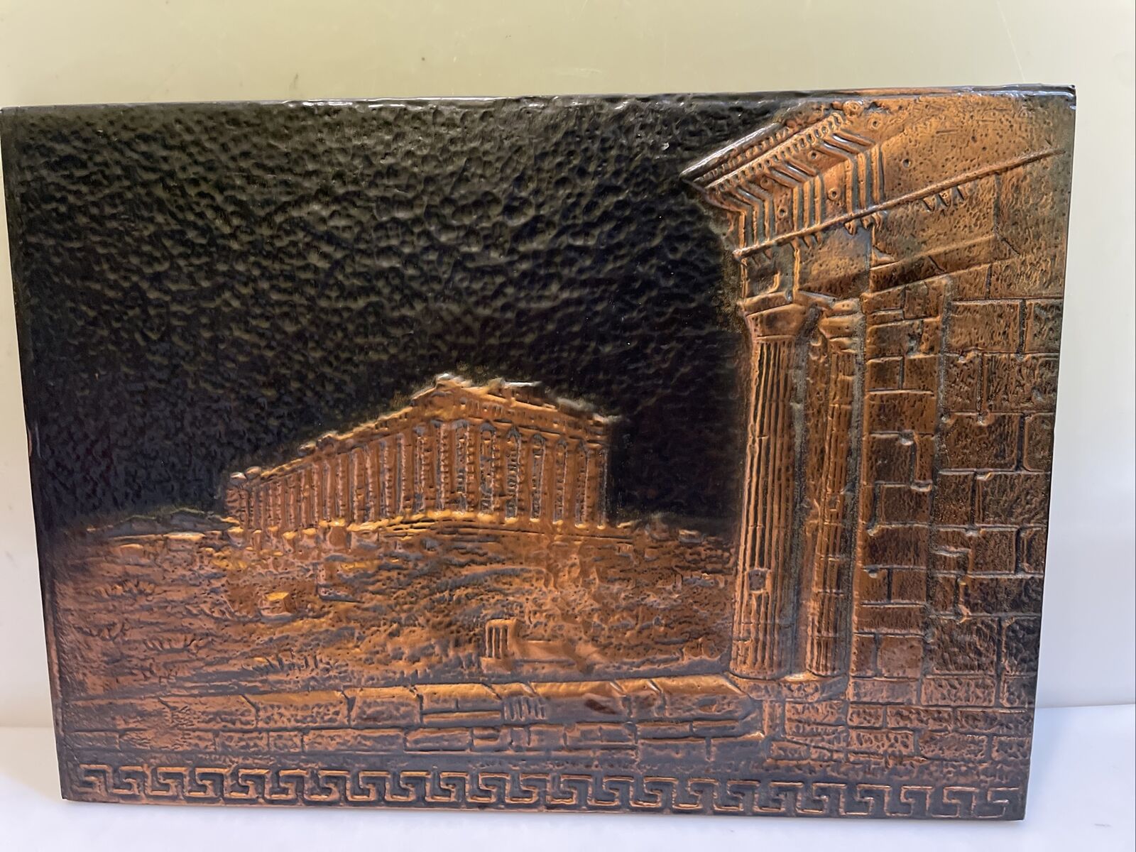 Egyptian Relief Temple Picture 13.5” x 9.5”