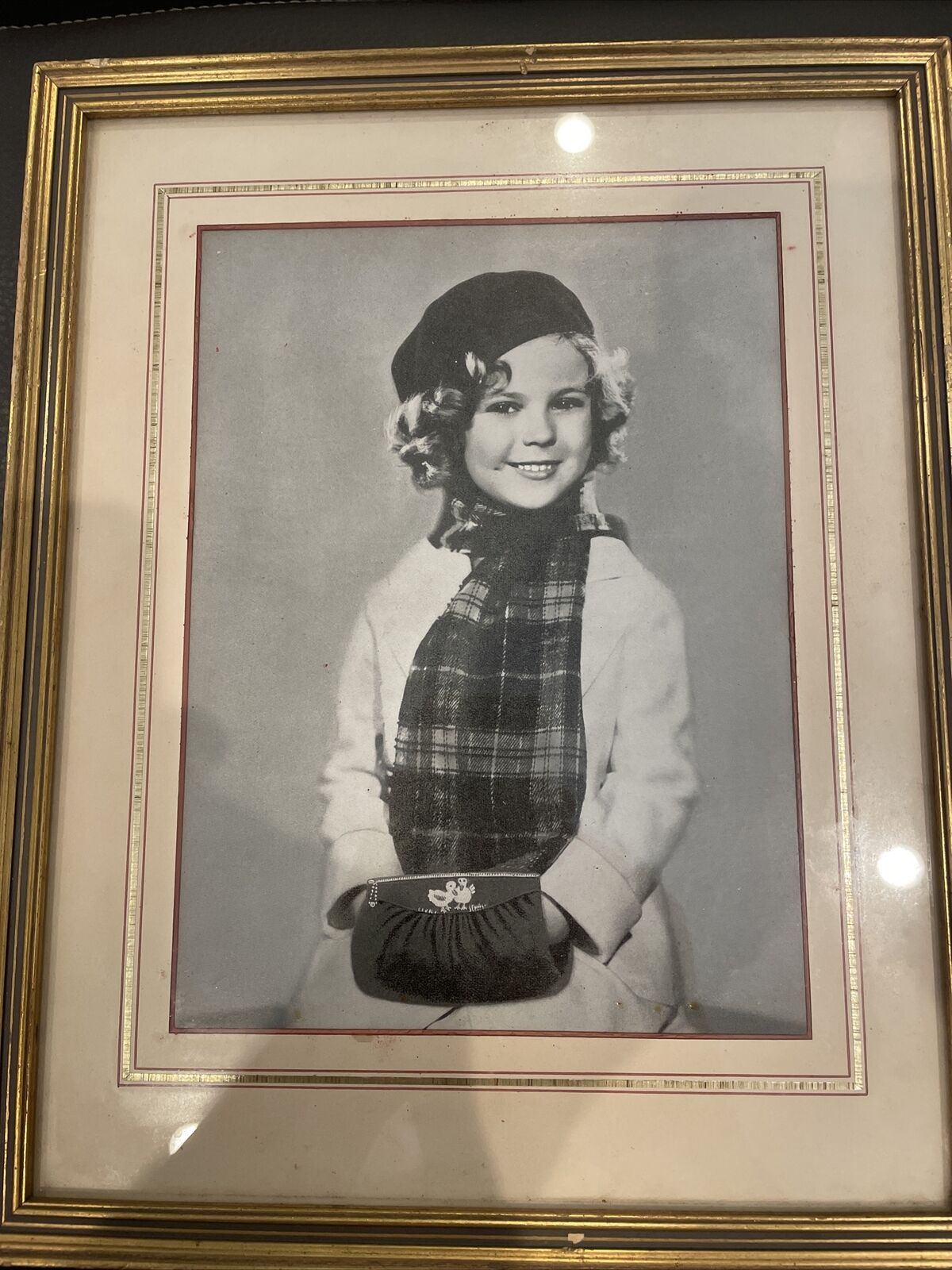Shirley Temple cute VINTAGE Photo framed