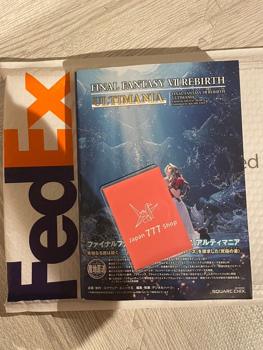 Final Fantasy VII Rebirth Ultimania Guide Book FedEx japanese fast ship ff7r new