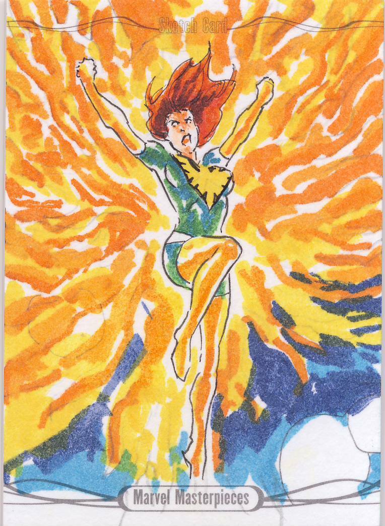 2016 Jusko Marvel Masterpieces Sketch Card Bulda Phoenix