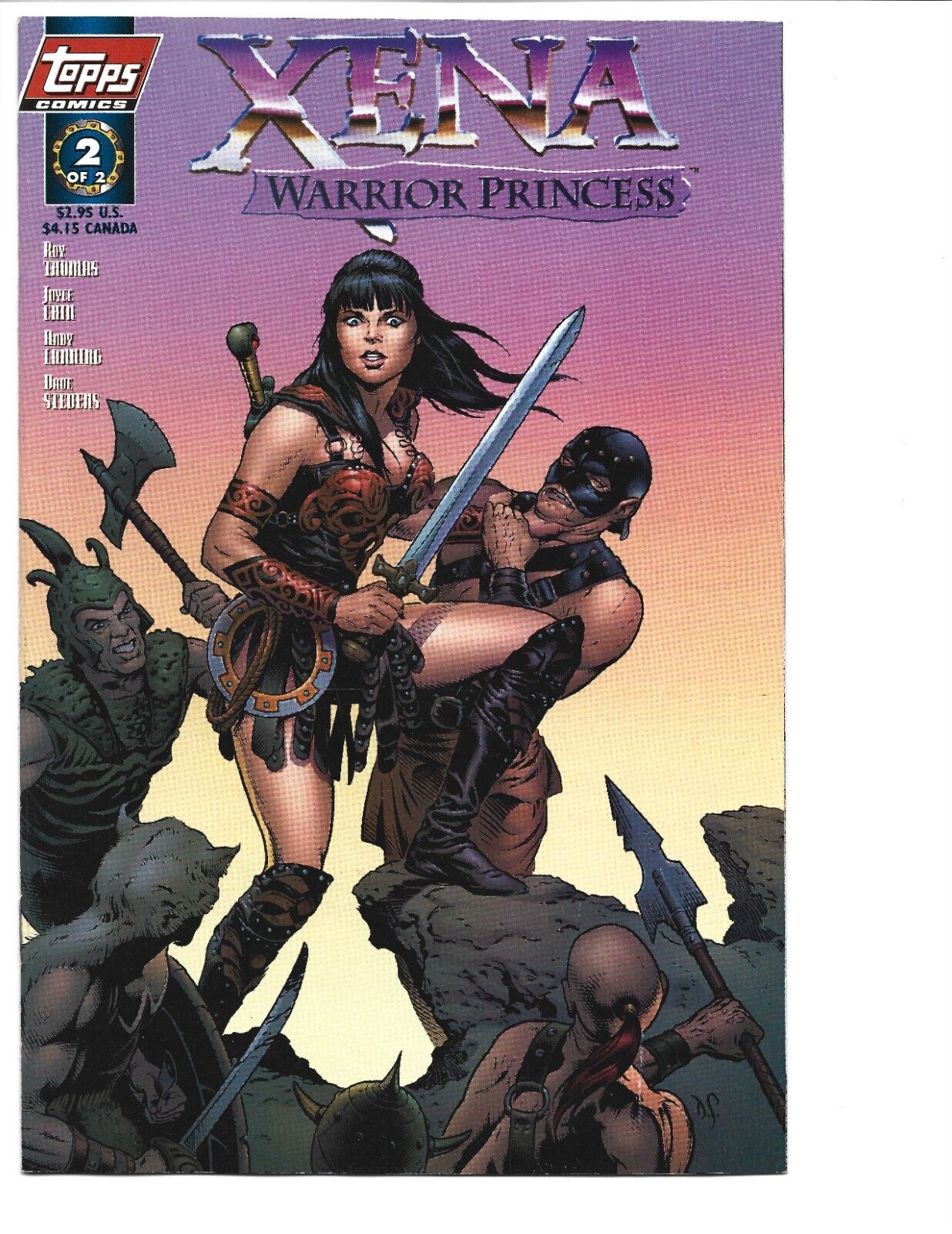Xena Warrior Princess # 2 NM- 9.2 Dave Stevens Cover 1997 Topps