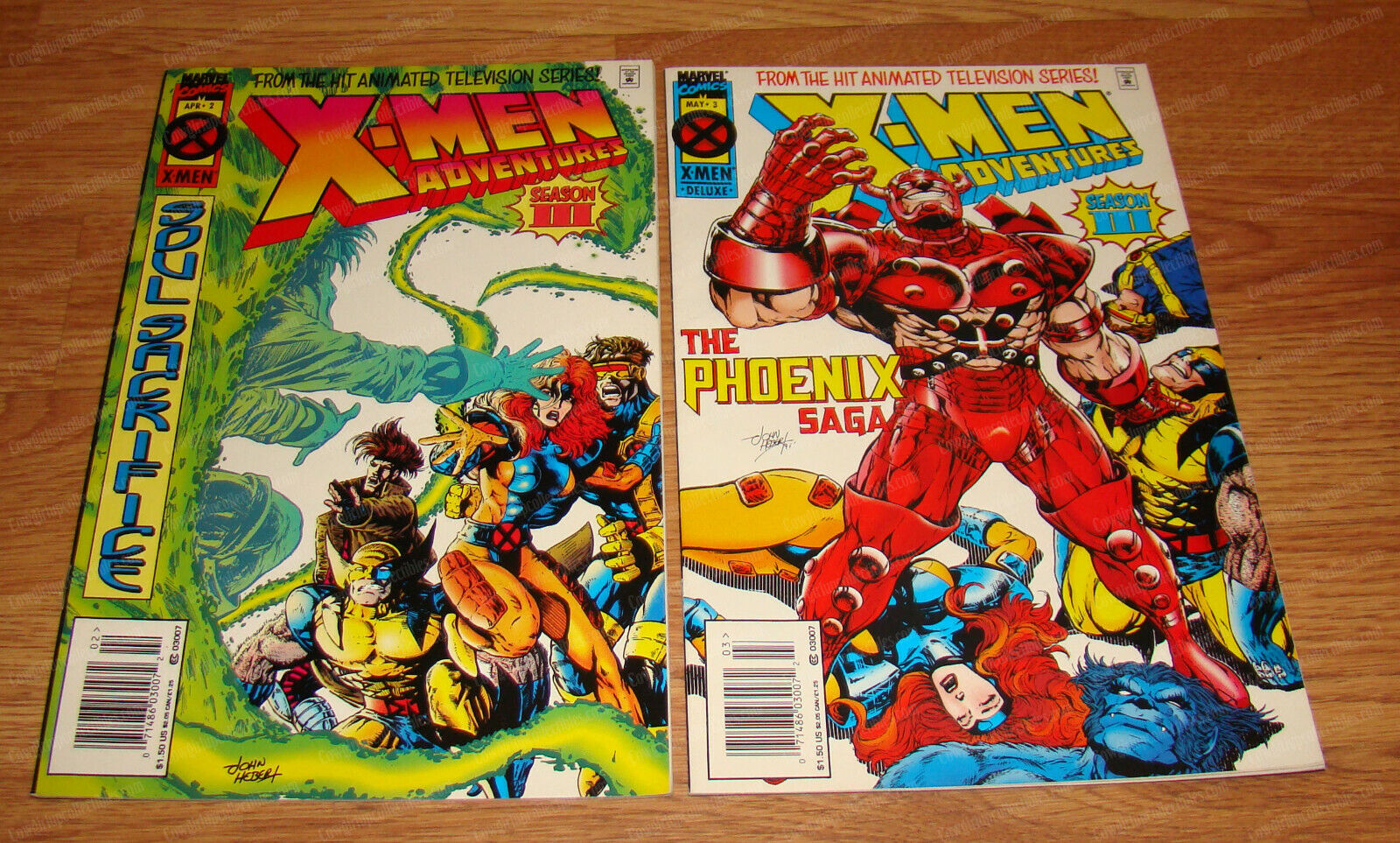 X-Men Adventures (Marvel Comics, May-Jun 1995) #2 Phoenix #3 Spirits (VF/NM)