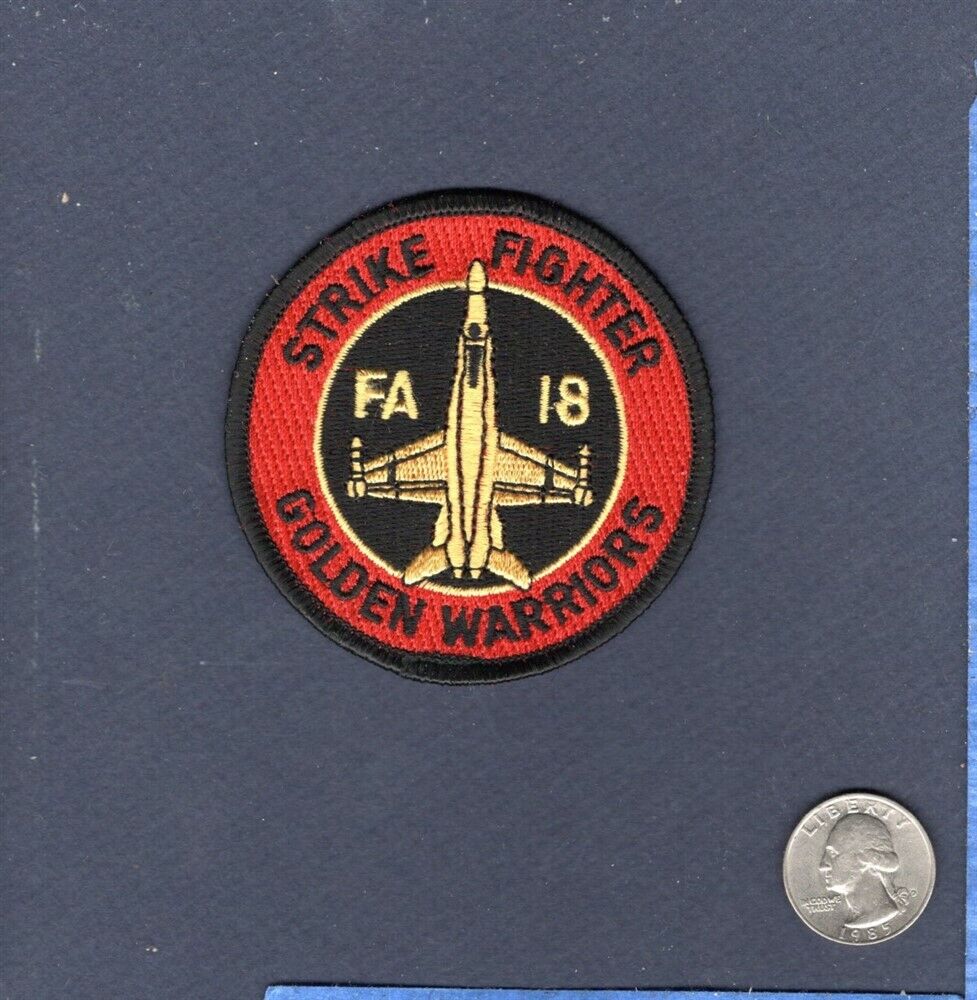 Early VFA-87 GOLDEN WARRIORS US NAVY F-18 HORNET Squadron Bullet Patch
