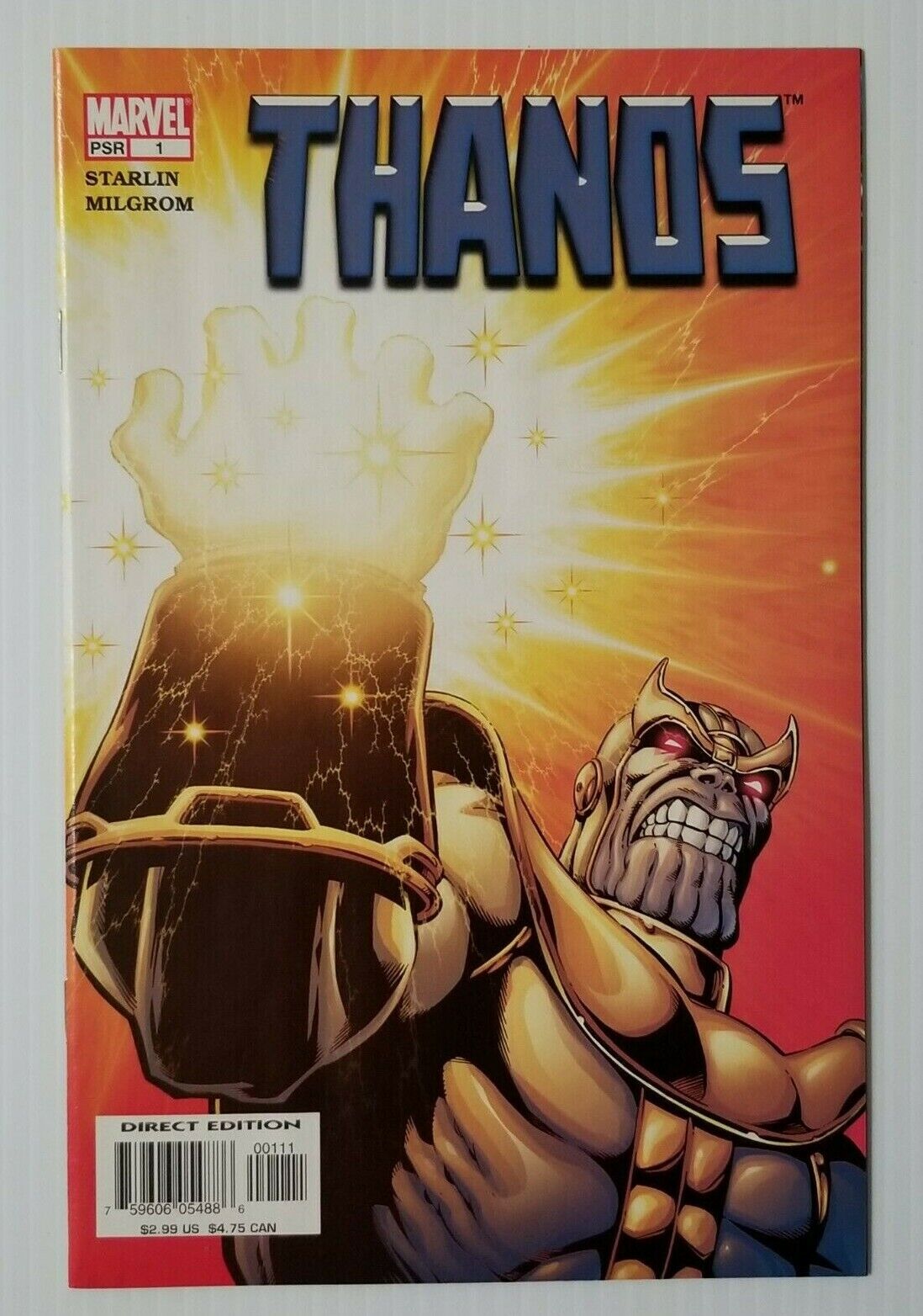 THANOS #1 - 1st Cameo Appearance of The Hunger 
