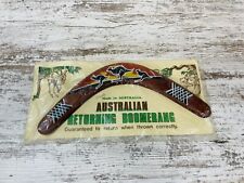 NEW Australian Returning Boomerang Hand Painted Made in Australia picture