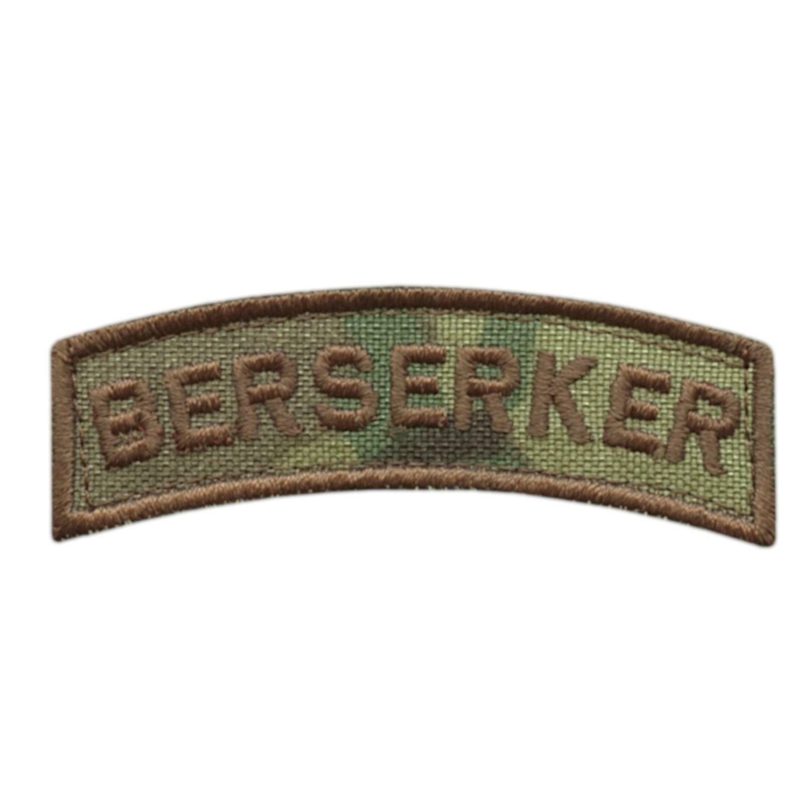 berserker tab multicam OCP embroidered viking norse morale fastener patch