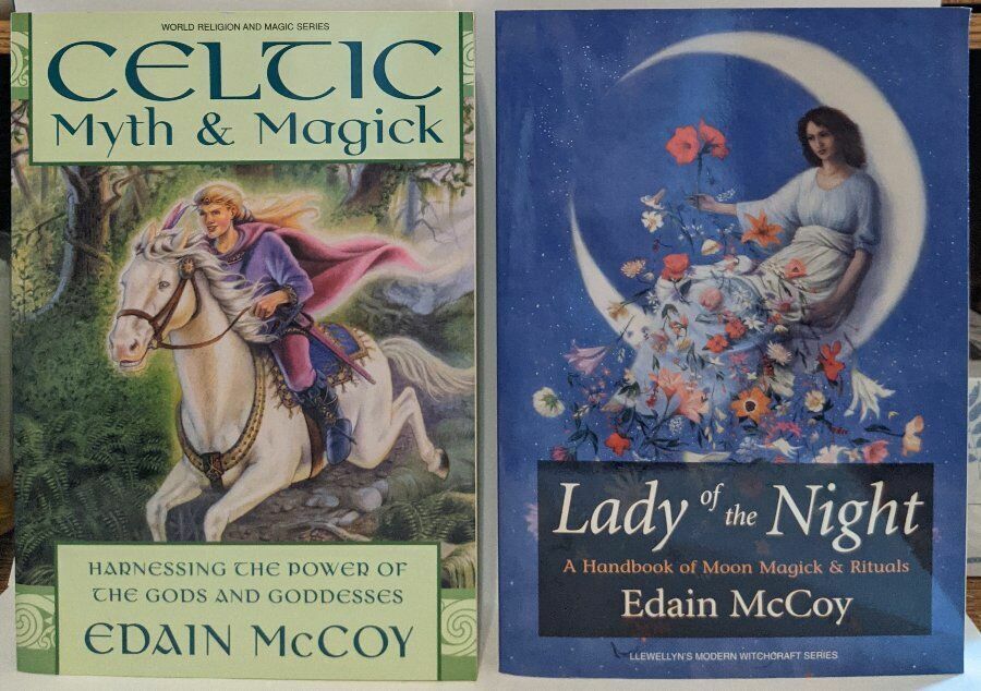 Lot of 2 Witchcraft Wicca Spells Pagan Magick TPB Books Edain McCoy Celtic Moon