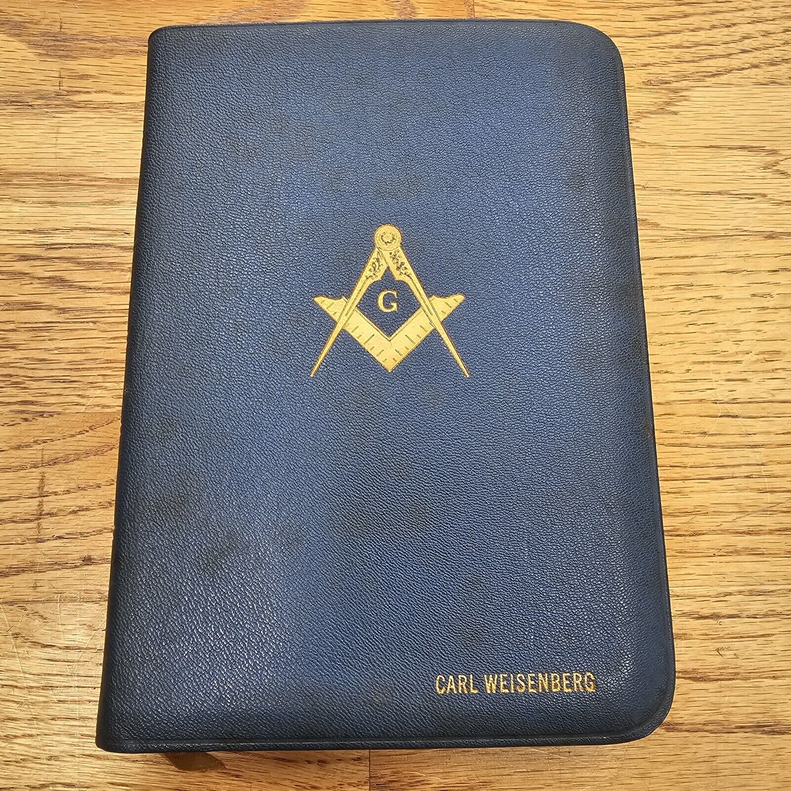 Holy Bible Masonic Edition 1957 Holman Blue Cover Temple Illustrated KJV 