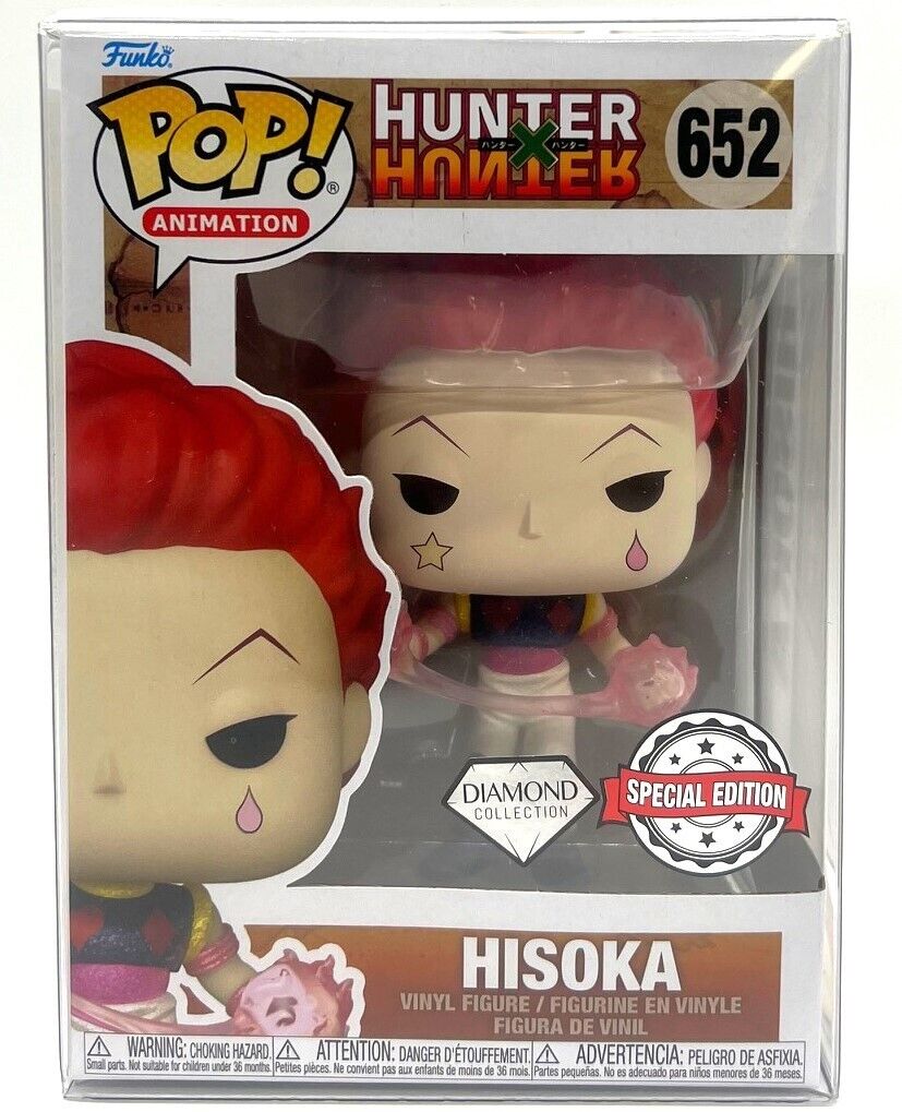Funko Pop Hunter X Hunter Hisoka #652 Diamond Special Edition with Protector