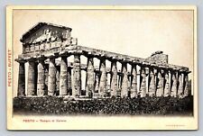 Pesto-Temple of Ceres Vintage Postcard A234 picture