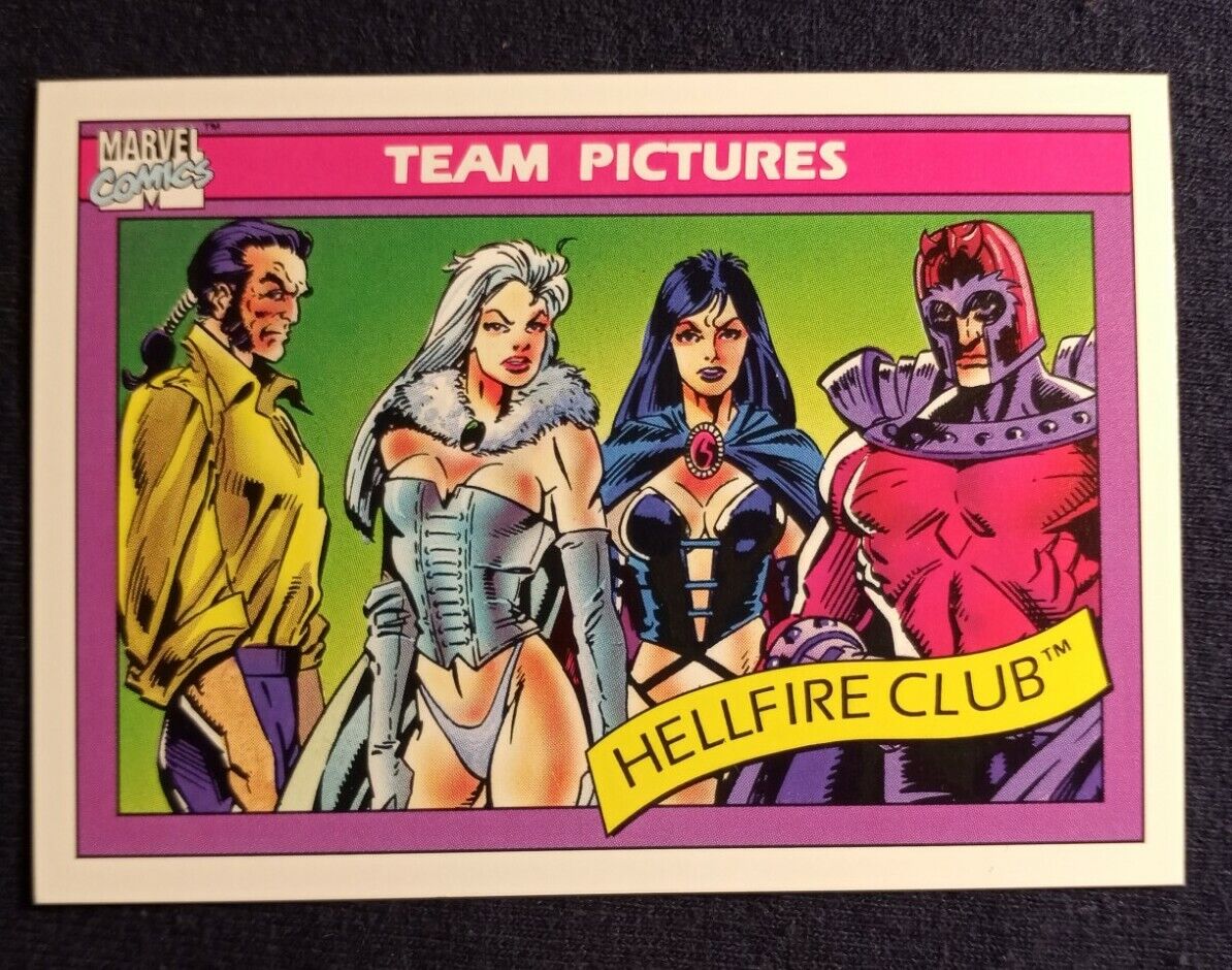 1990 Impel Marvel Universe #147 Hellfire Club Centered 