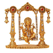 Gift Lord Ganesha Brass Murti Table Showpiece Home Office Weddings Temple Decor picture