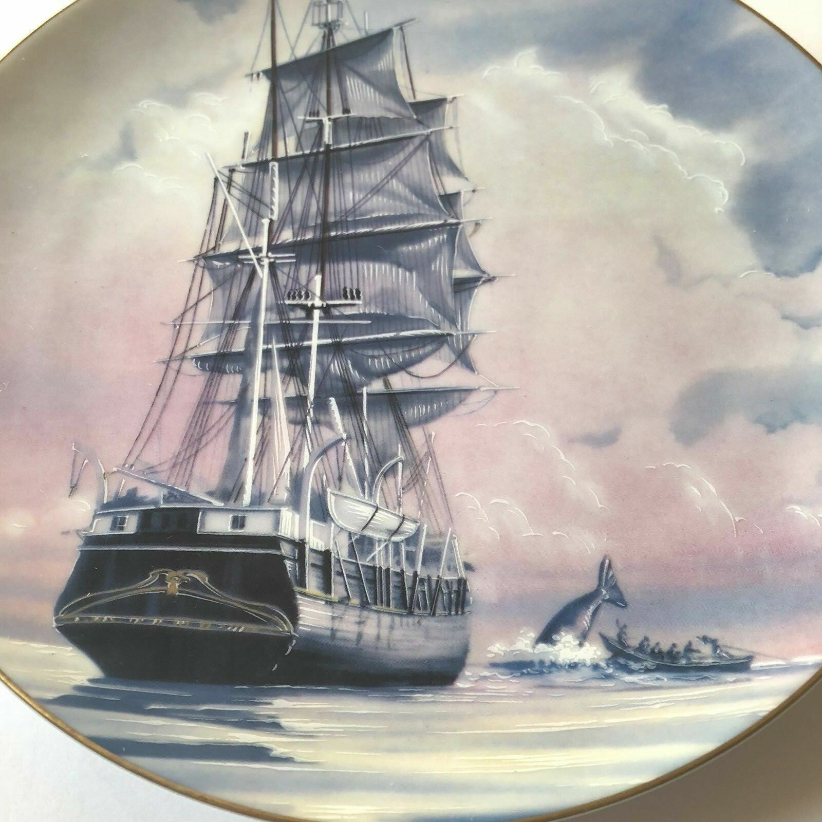 Rosenthal Danbury Mint Classic Rose Great American Sailing Ships Plate 