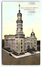 Postcard Murat Temple and Theatre Indianapolis Indiana IN c.1912 picture