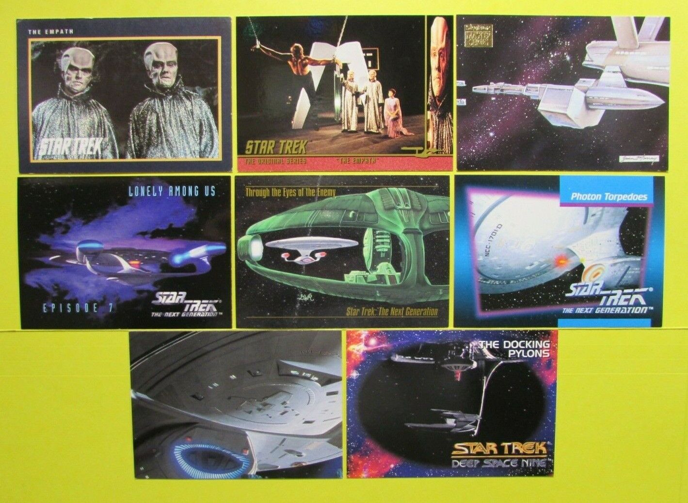 Lot STAR TREK Cards 1991>*TOS *TNG *Voyager *DS9 *KIRK* *StarShip USS ENTERPRISE