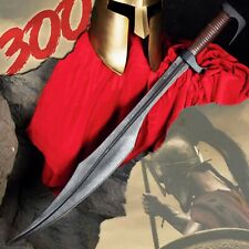 Huge King Leonidas 300 Spartan Greek Warrior Carbon Steel Functional Sword NEW picture