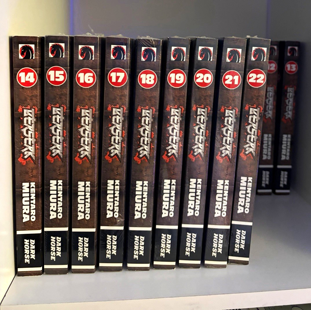 Berserk Manga Lot Volumes 1-22 (22 Books) Dark Horse, Kentaro Miura Berserk Manga Lot Volumes 1-22 (22 Books) Dark Horse, Kentaro Miura