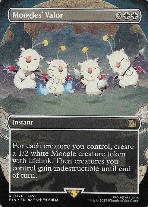 MTG - Moogles' Valor *Borederless* Final Fantsay Set N/M