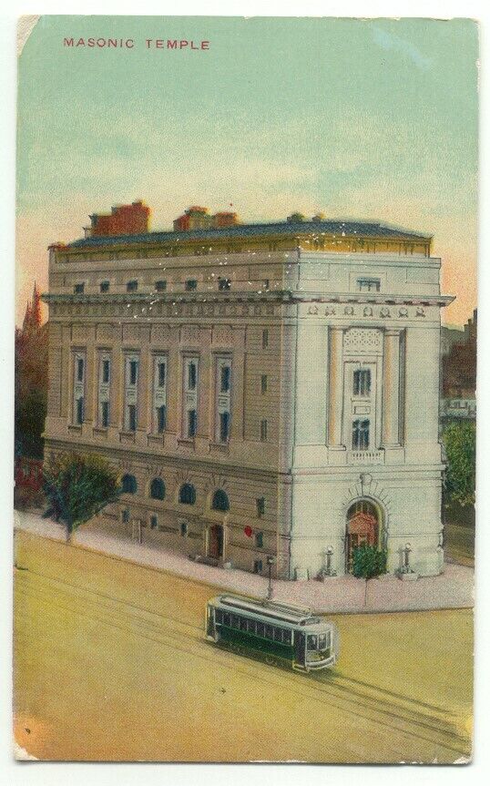 Washington DC Masonic Temple Postcard