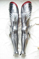 Medieval Steel Warrior Gothic Leg Armor Full Set Knight Greaves Armor picture