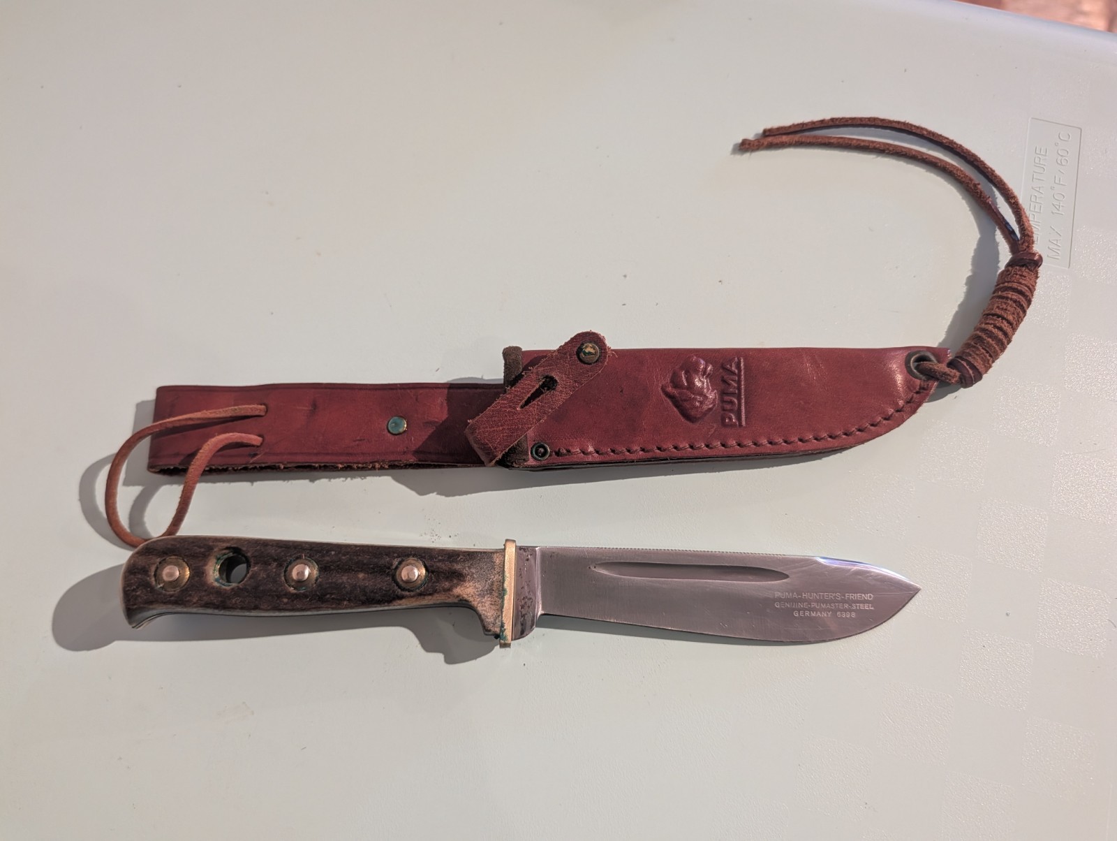 1970 Puma Hunter\'s Friend 6398 Knife with Sheath
