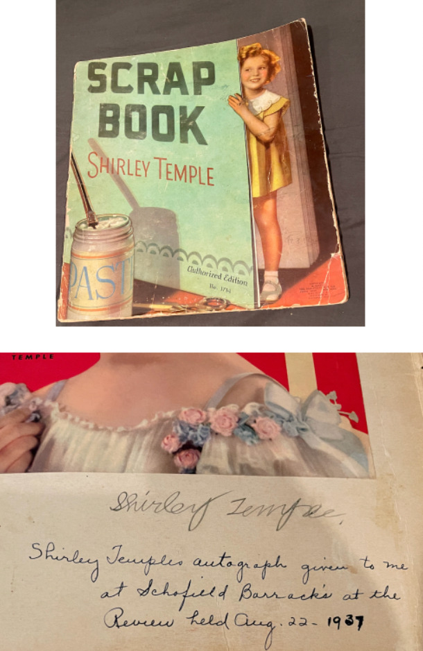 Antique 1937 Shirley Temple Authentic Signed autograph book PSA COA