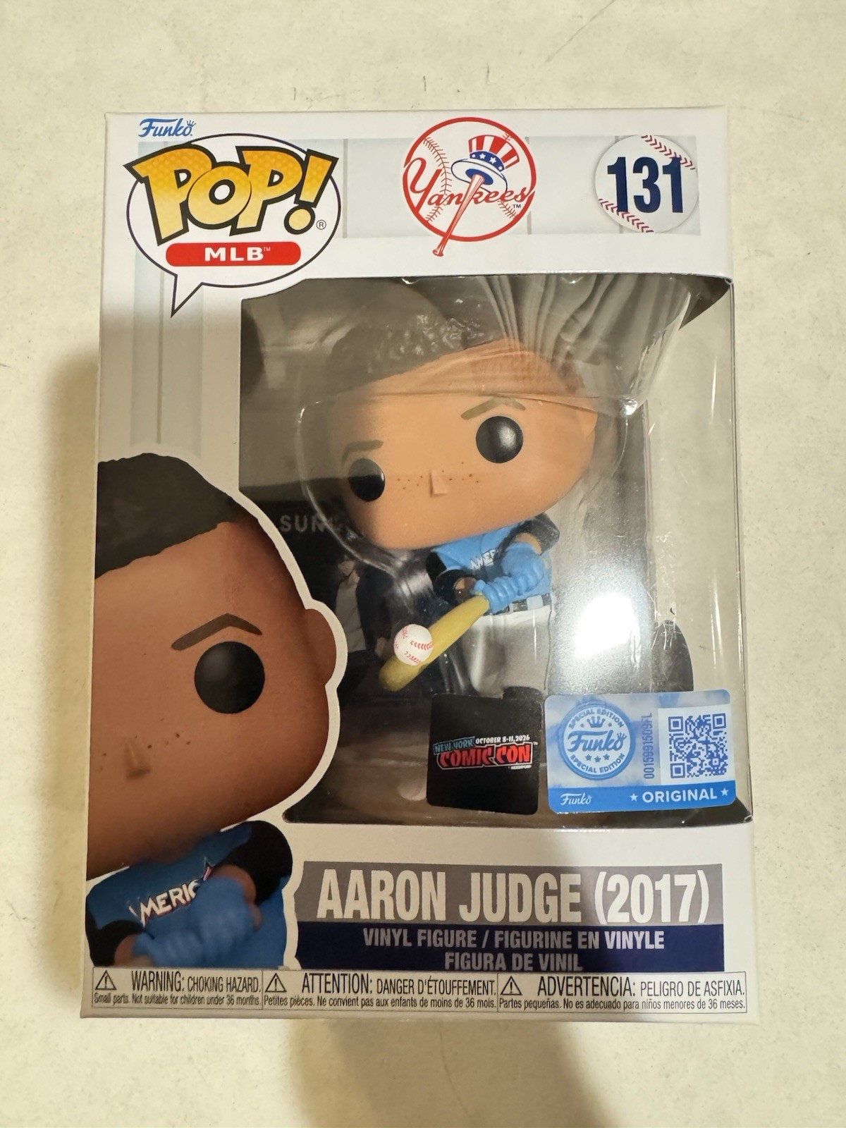 AARON JUDGE (2017) FUNKO POP NYCC 2026 TOY TEMPLE EXCLUSIVE NY YANKEES MLB #131