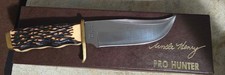 Vintage Schrade Uncle Henry Pro Hunter 171UH  Stagalon Clip Point Sheath picture