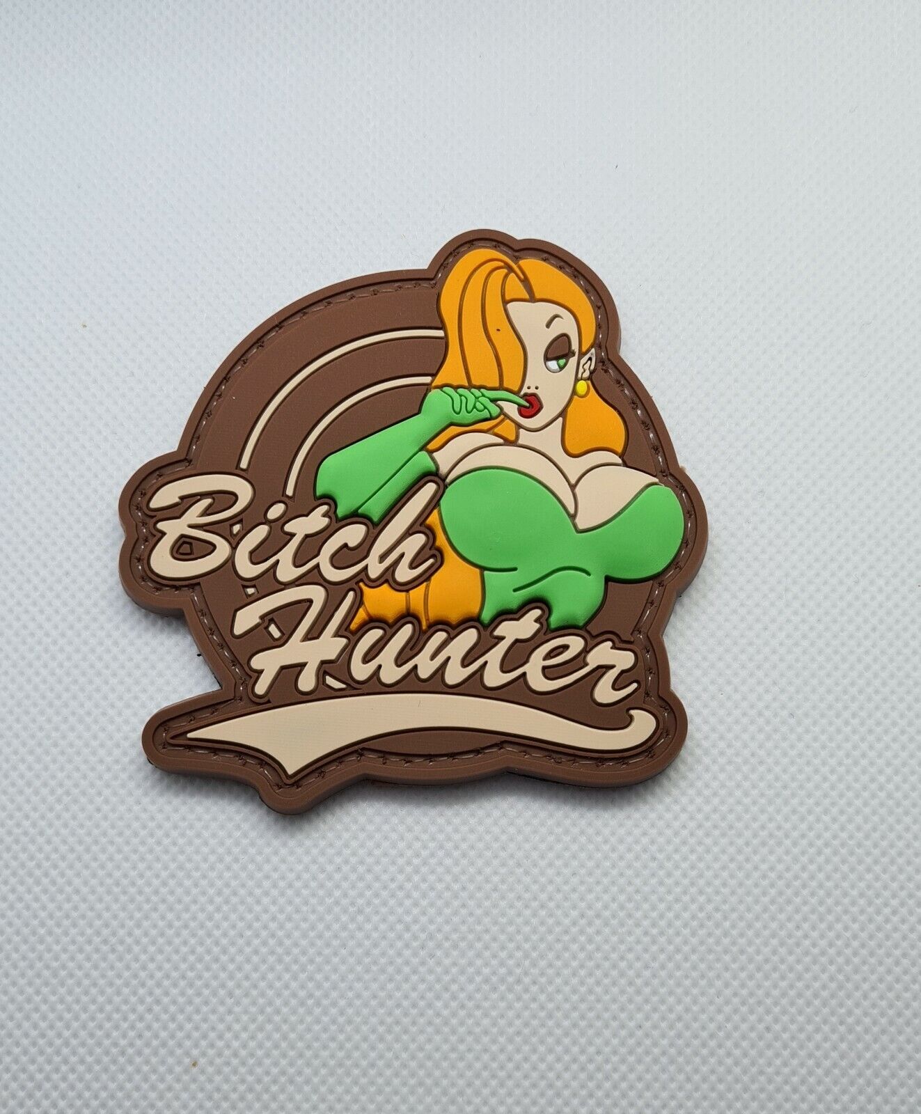 BITCH HUNTER Titties 3D PVC Tactical Morale Patch – Hook Backed