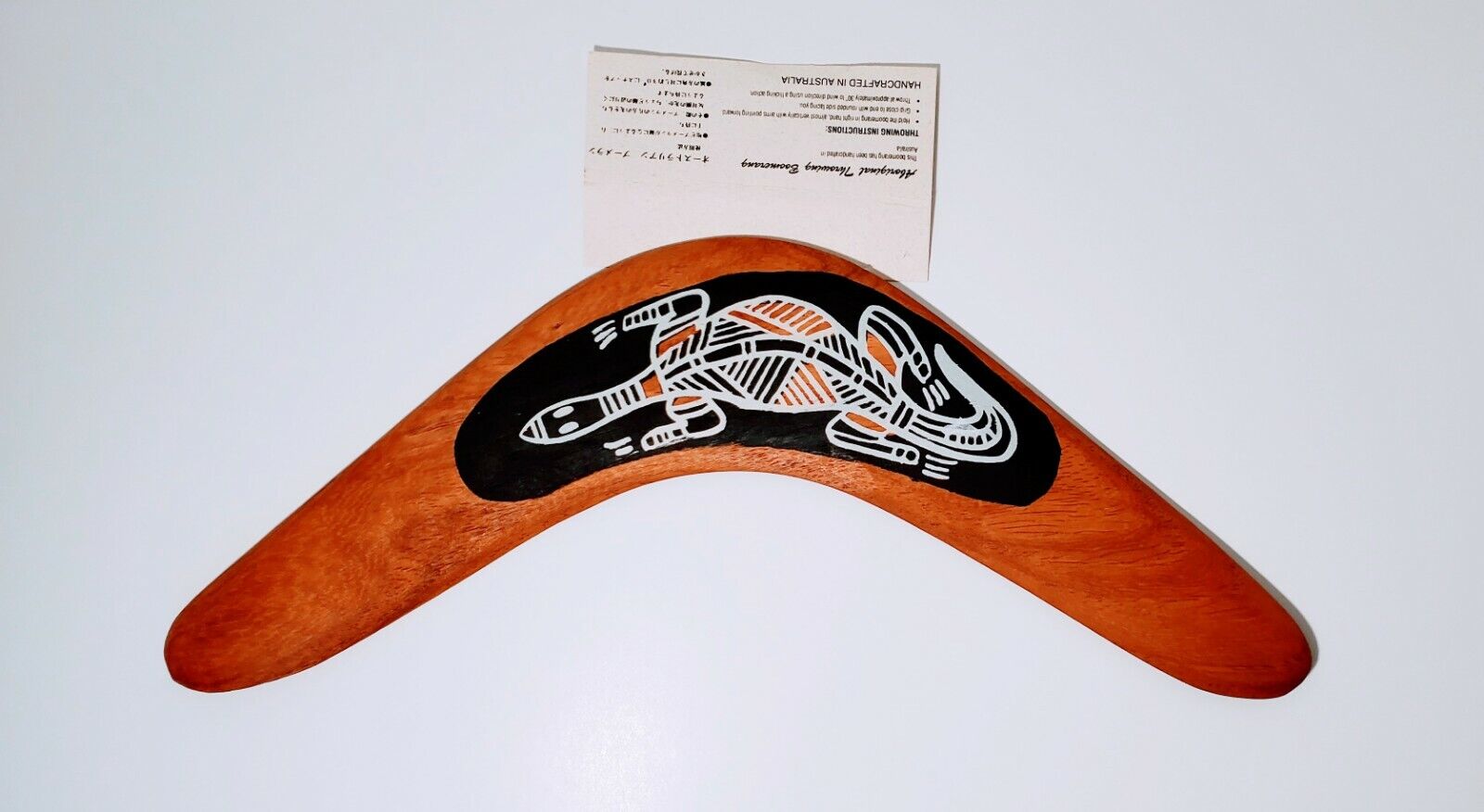 Boomerang Handcrafted in Australia Size 12 W/Instructions New