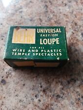 VINTAGE BEHR UNIVERSAL EASY ON LOUPE MODEL 55 TEMPLE SPECTACLES picture