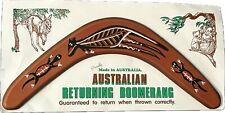 NEW Australian Returning Boomerang Authentic Hand Painted 11 1/4”    G1-8 picture