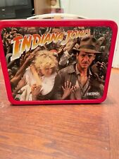 1984 INDIANA JONES & THE TEMPLE OF DOOM - Large Tin Tote / Metal Lunch Box picture