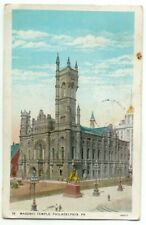 Philadelphia PA Masonic Temple Postcard Pennsylvania picture