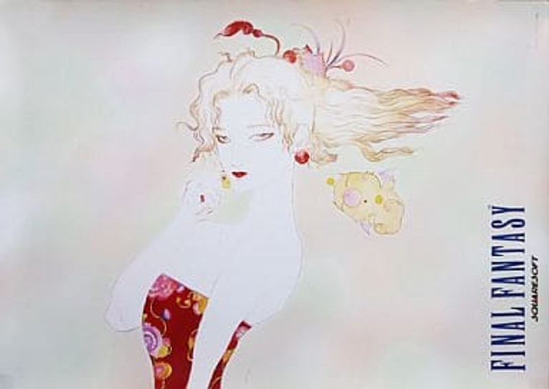 Final Fantasy Collection Poster Tina & Moogles Japan Used Japan